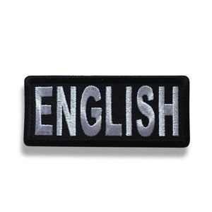 3" English Patch - PATCHERS Iron on Patch