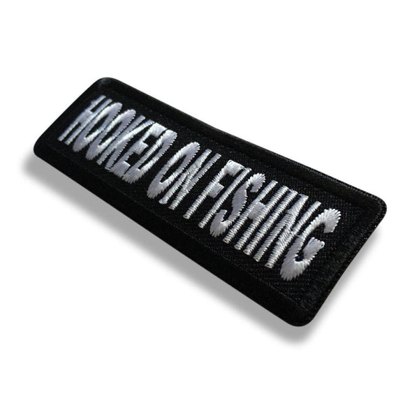 3" Hooked on Fishing Patch - PATCHERS Iron on Patch