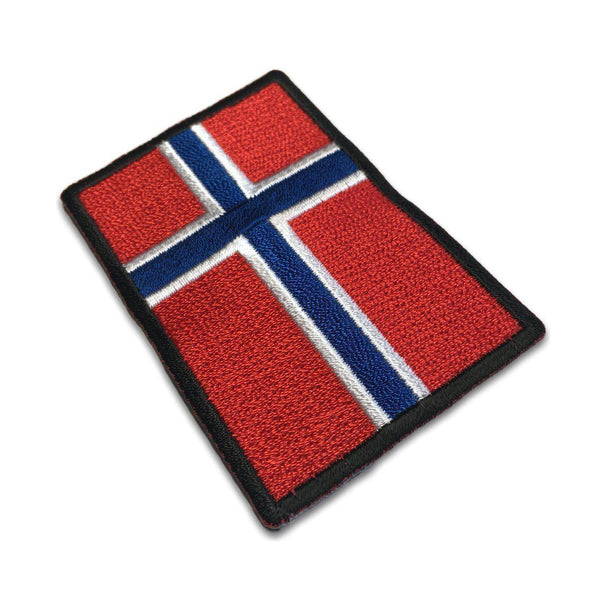 3" Norway Flag Patch - PATCHERS Iron on Patch