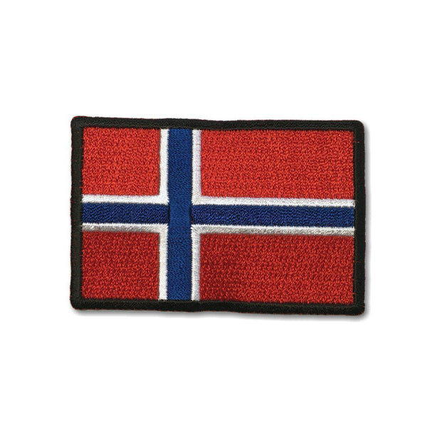 3" Norway Flag Patch - PATCHERS Iron on Patch