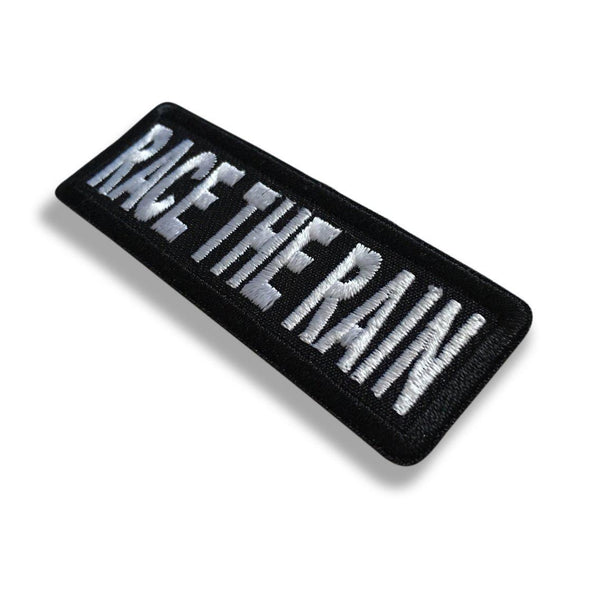 3" Race The Rain Patch - PATCHERS Iron on Patch
