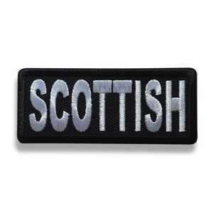 3" Scottish Patch - PATCHERS Iron on Patch