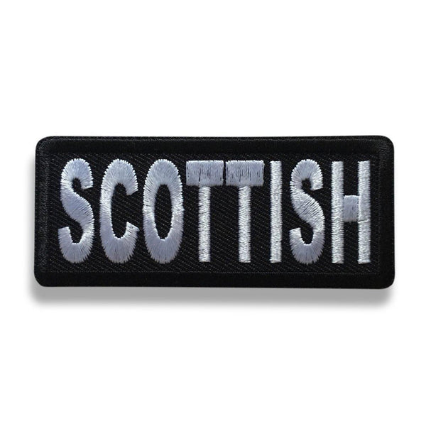 3" Scottish Patch - PATCHERS Iron on Patch