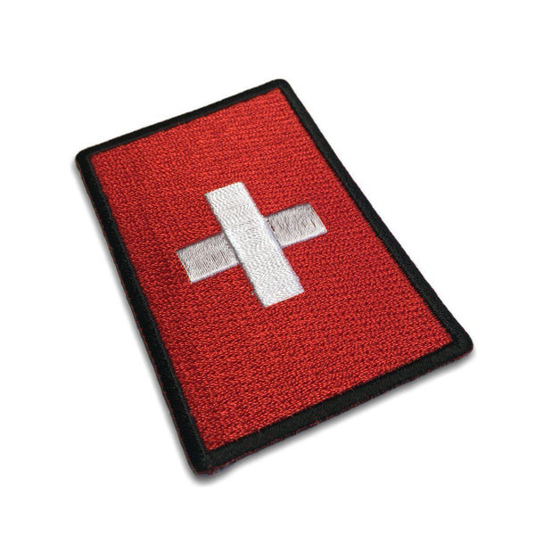 3" Switzerland Flag Patch - PATCHERS Iron on Patch