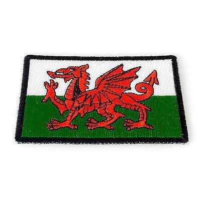 3" Wales Welsh Flag Red Dragon Patch - PATCHERS Iron on Patch