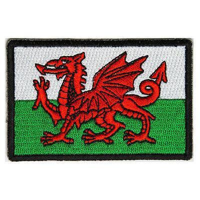 Embroidered Wales Welsh Flag Red Dragon Iron on Sew on Patch – PATCHERS