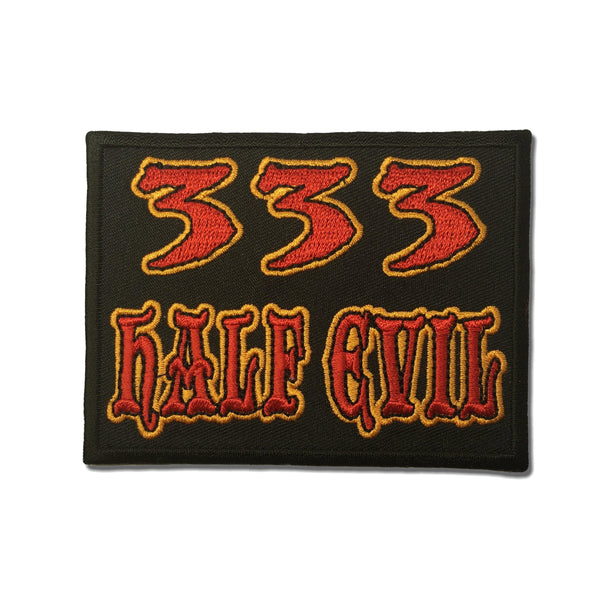 333 Half Evil Patch - PATCHERS Iron on Patch