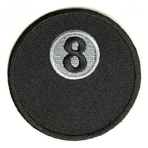 8 Ball Pool Billiards Patch - PATCHERS Iron on Patch