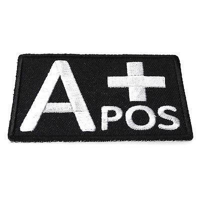 A+ Blood Type A Positive Blood Group Patch - PATCHERS Iron on Patch