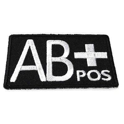 AB+ Blood Type AB Positive Blood Group Patch - PATCHERS Iron on Patch