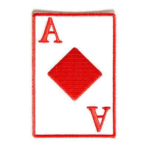 Ace Of Diamonds Playing Card Patch - PATCHERS Iron on Patch
