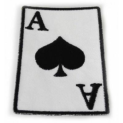 Ace Of Spades Playing Card Patch - PATCHERS Iron on Patch