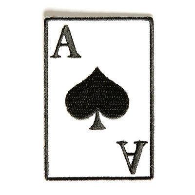 Ace Of Spades Playing Card Patch - PATCHERS Iron on Patch