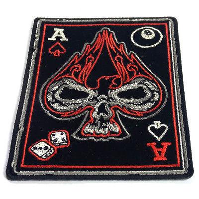 Ace of Spades Skull Patch - PATCHERS Iron on Patch