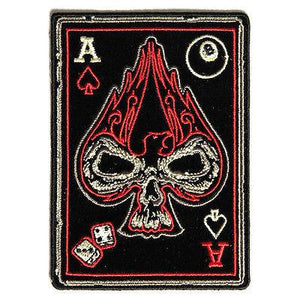 Ace of Spades Skull Patch - PATCHERS Iron on Patch