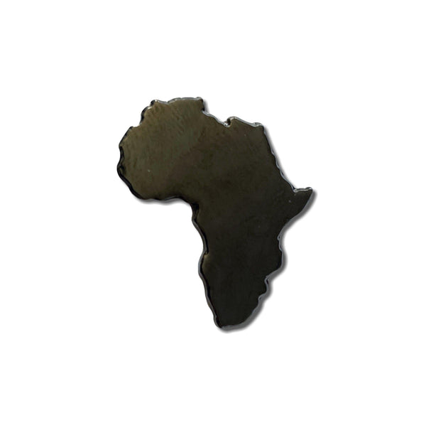 Africa Silhouette Black Nickel Pin Badge - PATCHERS Pin Badge