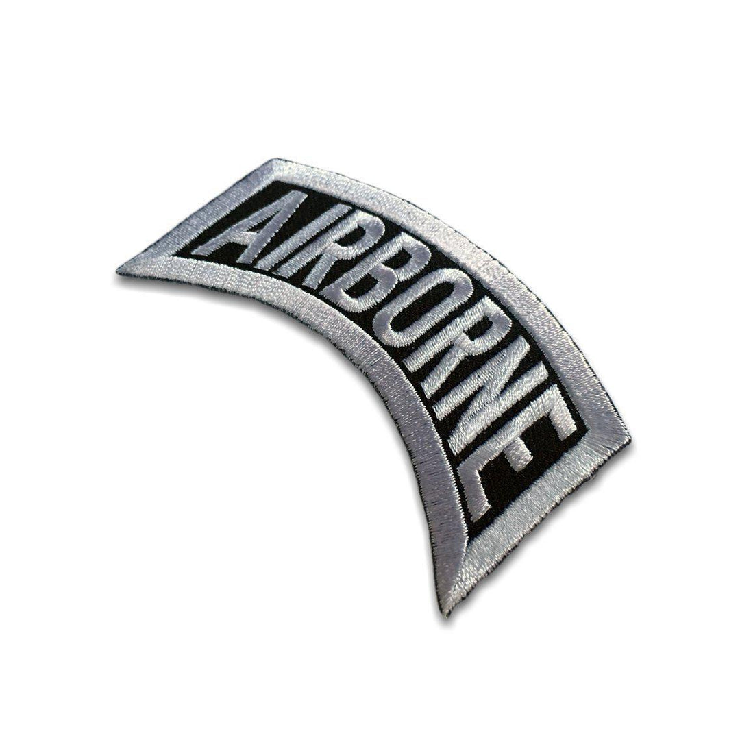 Embroidered Airborne Small Rocker Iron on Sew on Patch – PATCHERS