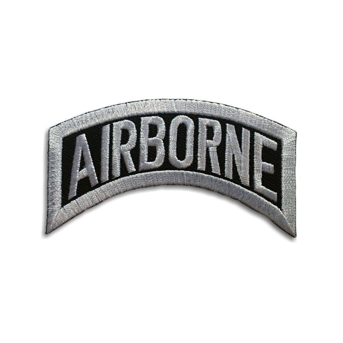 Embroidered Airborne Small Rocker Iron on Sew on Patch – PATCHERS