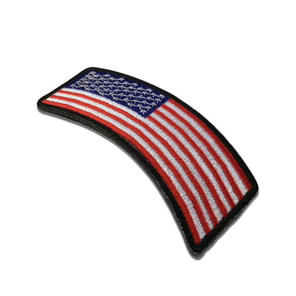 American US Flag Rocker Patch - PATCHERS Iron on Patch