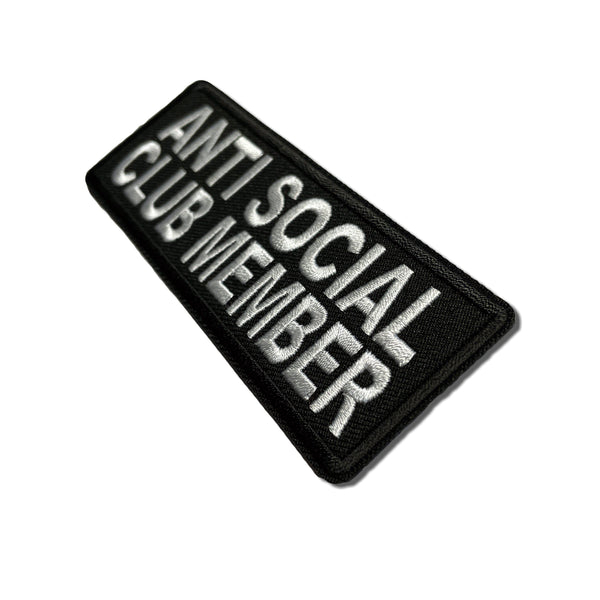 Anti Social Club Member Patch - PATCHERS Iron on Patch