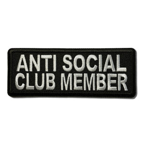 Anti Social Club Member Patch - PATCHERS Iron on Patch