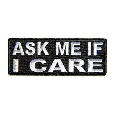 Ask Me If I Care Patch - PATCHERS Iron on Patch