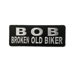 BOB Broken Old Biker Patch - PATCHERS Iron on Patch