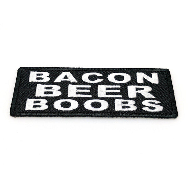 Bacon Beer Boobs Patch - PATCHERS Iron on Patch