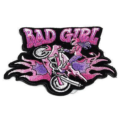 Bad Girl Bike Wheeley Patch - PATCHERS Iron on Patch