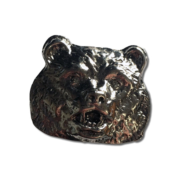 Bear Head Pewter Pin Badge - PATCHERS Pin Badge