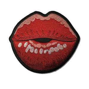 Big Kissing Lips Patch - PATCHERS Iron on Patch