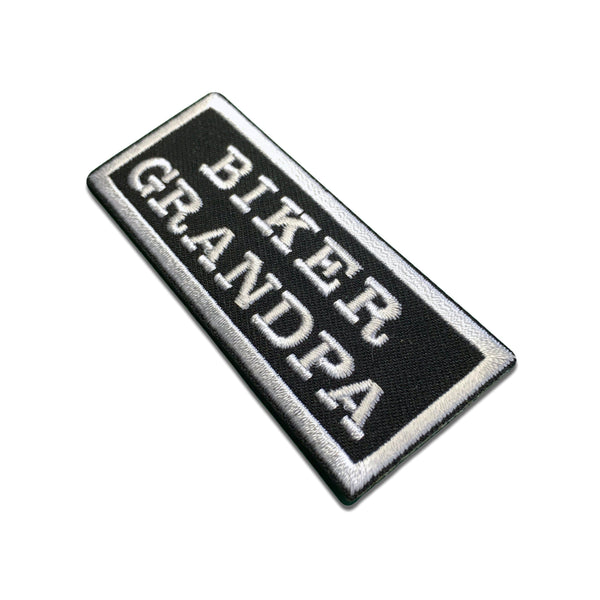Biker Grandpa Patch - PATCHERS Iron on Patch