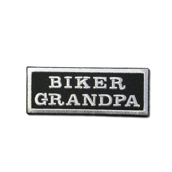 Biker Grandpa Patch - PATCHERS Iron on Patch