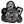 Load image into Gallery viewer, Biker Guy Skull 8 Ball Ace Dice in Grey Patch - PATCHERS Iron on Patch
