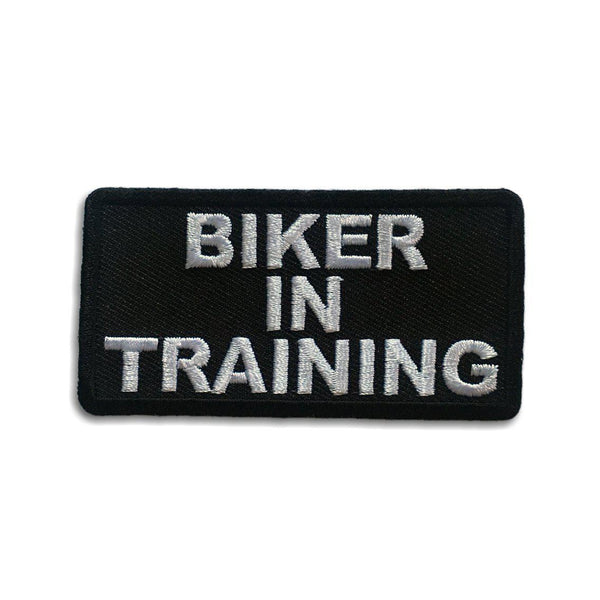 Biker In Training Patch - PATCHERS Iron on Patch