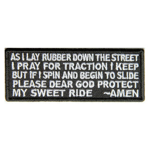 Biker Prayer Patch - PATCHERS Iron on Patch