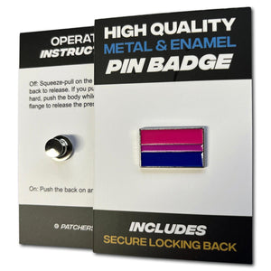 Bisexual Flag Pin Badge - PATCHERS Pin Badge