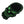 Load image into Gallery viewer, Black Green Skull Patch - PATCHERS Iron on Patch
