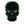 Load image into Gallery viewer, Black Green Skull Patch - PATCHERS Iron on Patch

