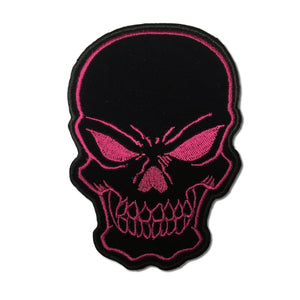 Black Pink Skull Patch - PATCHERS Iron on Patch