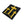 Load image into Gallery viewer, Black and Yellow Three Crosses Patch - PATCHERS Iron on Patch
