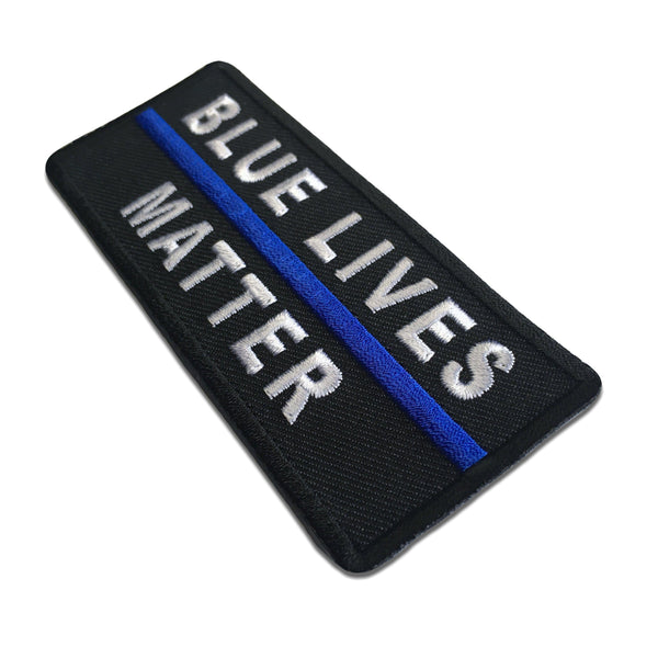 Blue Lives Matter Police Blue Line Patch - PATCHERS Iron on Patch