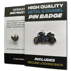 Blue Trike Pin Badge - PATCHERS Pin Badge