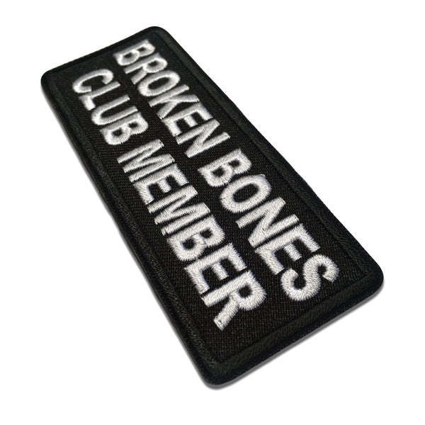 Broken Bones Club Member Patch - PATCHERS Iron on Patch