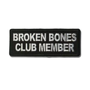 Broken Bones Club Member Patch - PATCHERS Iron on Patch