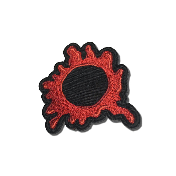 Bullet Hole Blood Red Patch - PATCHERS Iron on Patch