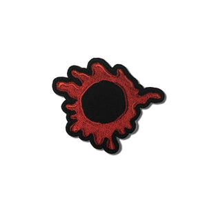 Bullet Hole Blood Red Patch - PATCHERS Iron on Patch