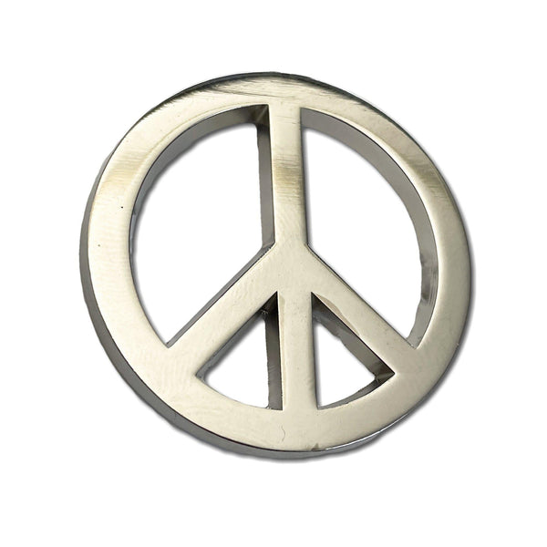 CND Peace Sign 3D Polished Pewter Pin Badge - PATCHERS Pin Badge