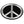 Load image into Gallery viewer, CND Symbol Peace Grey on Black Patch - PATCHERS Iron on Patch
