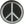 Load image into Gallery viewer, CND Symbol Peace Grey on Black Patch - PATCHERS Iron on Patch
